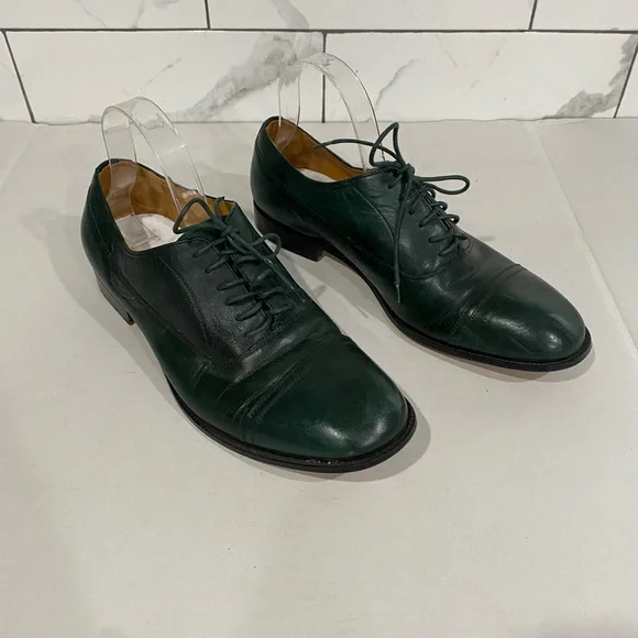 Maison margiela green lace up Oxford Maison Margiela Lace-up Shoes In Green | ModeSens main image 3